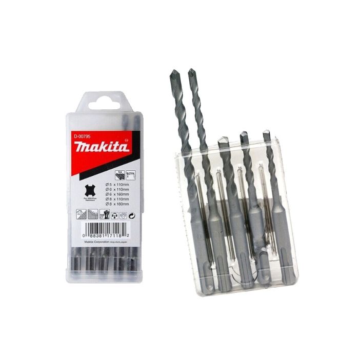 SET SVRDLA SDS 5,6,8X110 6,8X160mm D-00795 MAKITA