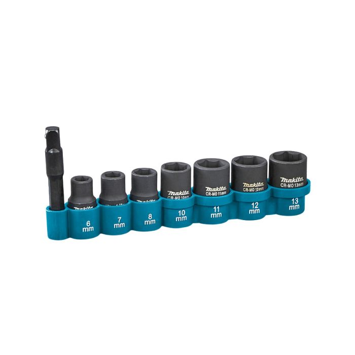 SET UDARNIH NASADNIH KLJUČEVA 1/4" 8-DIJELNI S ADAPTEROM E-12289 PA25 MAKITA