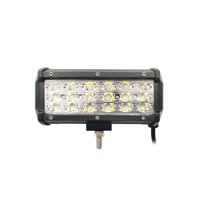 LAMPA RADNA PRAVOKUTNA LED 54W (18X3W) FLOOD 10-30V 5400 LUMENA 6000K IP68 CRNA BOJA
