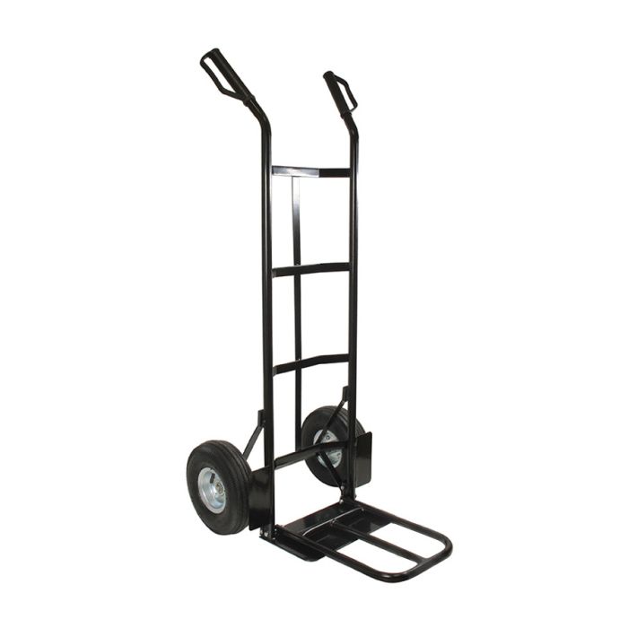 KOLICA TRANSPORTNA (RUDLE) 200 kg V/Š-1240/390-470mm NOSAČ 350X170mm PREKLOPNA CRNA EURO